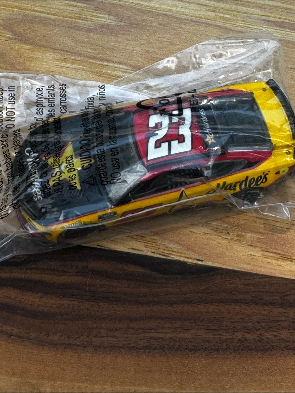 Bubba Wallace #23 Hardee's NASCAR diecast car 1/64 New unopened - Picture 3 of 8
